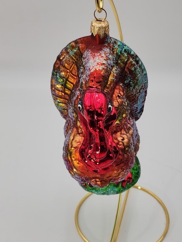 Christopher Radko Turkey Thanksgiving Christmas Ornament