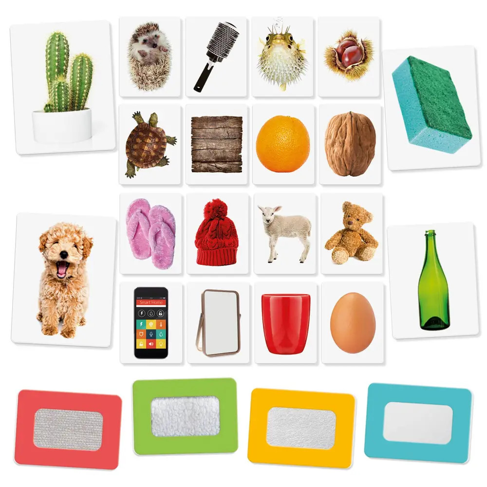 Headu Unisex Lernspiel Tastkarten Montessori Mehrfarbig Baby Größe 12,2 X Größe 4,2 X 17 Mm - Bild 2