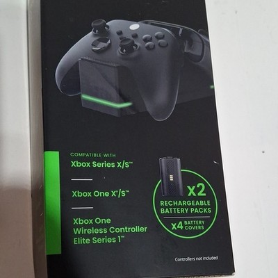 GameStop Dual Charging Dock V2 for Xbox Series X/S, One, Elite w/ 2 Battery Pac 
