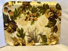 Vintage LG Fiberglass Serving Tray 18" X 14" 1960s MCM Abstract Flora Fauna