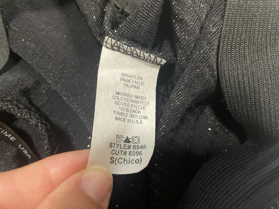 Conjunto de 2 Calças Blazer Femininas Sexy Goodtime EUA Tamanho P Lantejoulas Festa Discoteca - Imagem 3 de 4