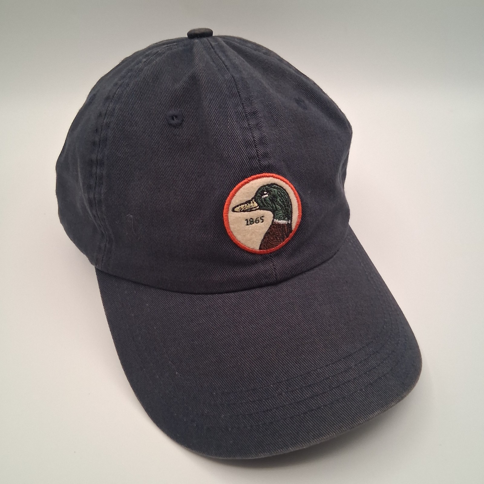 Duck Head Patch Hat Cap Strap Back Blue White Scr… - image 15