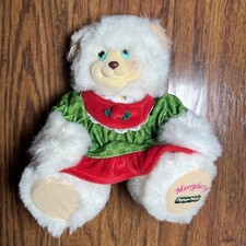 Vintage Fisher Price Briarberry Christmas Merrybear Bear Plush Stufffed Bear