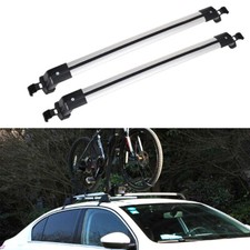 Universal Fit Car 4/5dr Roof Racks Cross Bars Luggage Cargo Carriers w/Lock Key