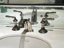 Kohler K-394-4 Devonshire  Wide Spread Faucet Vibrant Polished Nickel