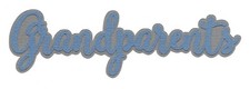 PREMADE SCRAPBOOK PAPER PIECING-TITLE-FAMILY-GRANDMA-GRANDPA-BLUE-GRANDPARENTS