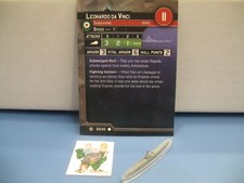  Axis Allies War at Sea CONDITION ZEBRA Leonardo da Vinci 30/40 with card 