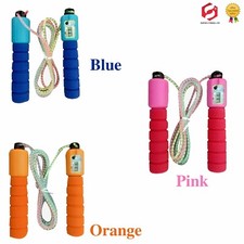 Fitness Skipping Jumping Gyming Workout Rope Counter Speed Foam Handles 2PACK