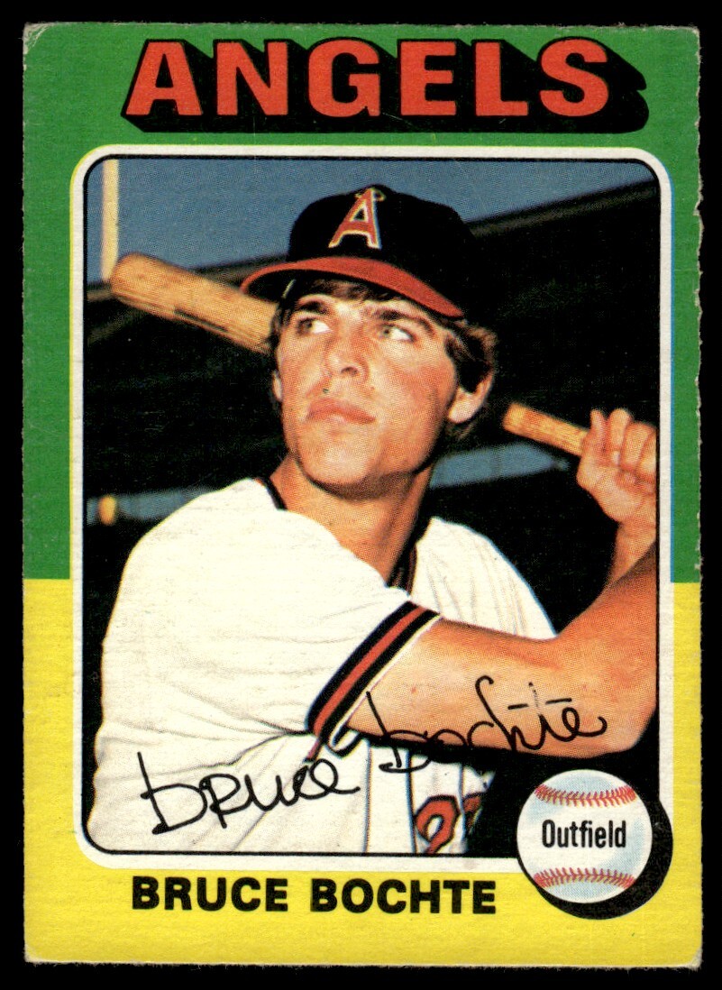 1975 O-Pee-Chee Bruce Bochte Rookie California Angels #392 R131