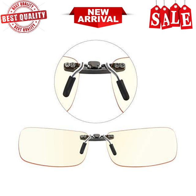 Clip on Blue Light Blocking Computer Gaming Glasses Anti Blueray Video