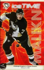 Feb. 23, 2008 Pittsburgh Penguins Ottawa Senators Evgeni Malkin IceTime Program