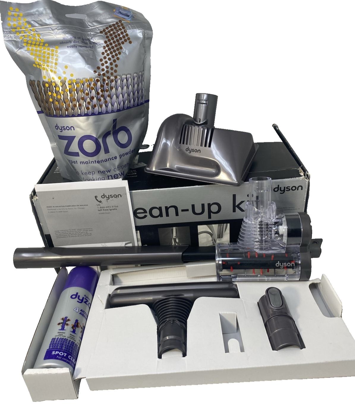 Dyson Pet Hair Clean Up Carpet Cleaner Vacuum Zorb Flexi Crevice Mattress Tools+