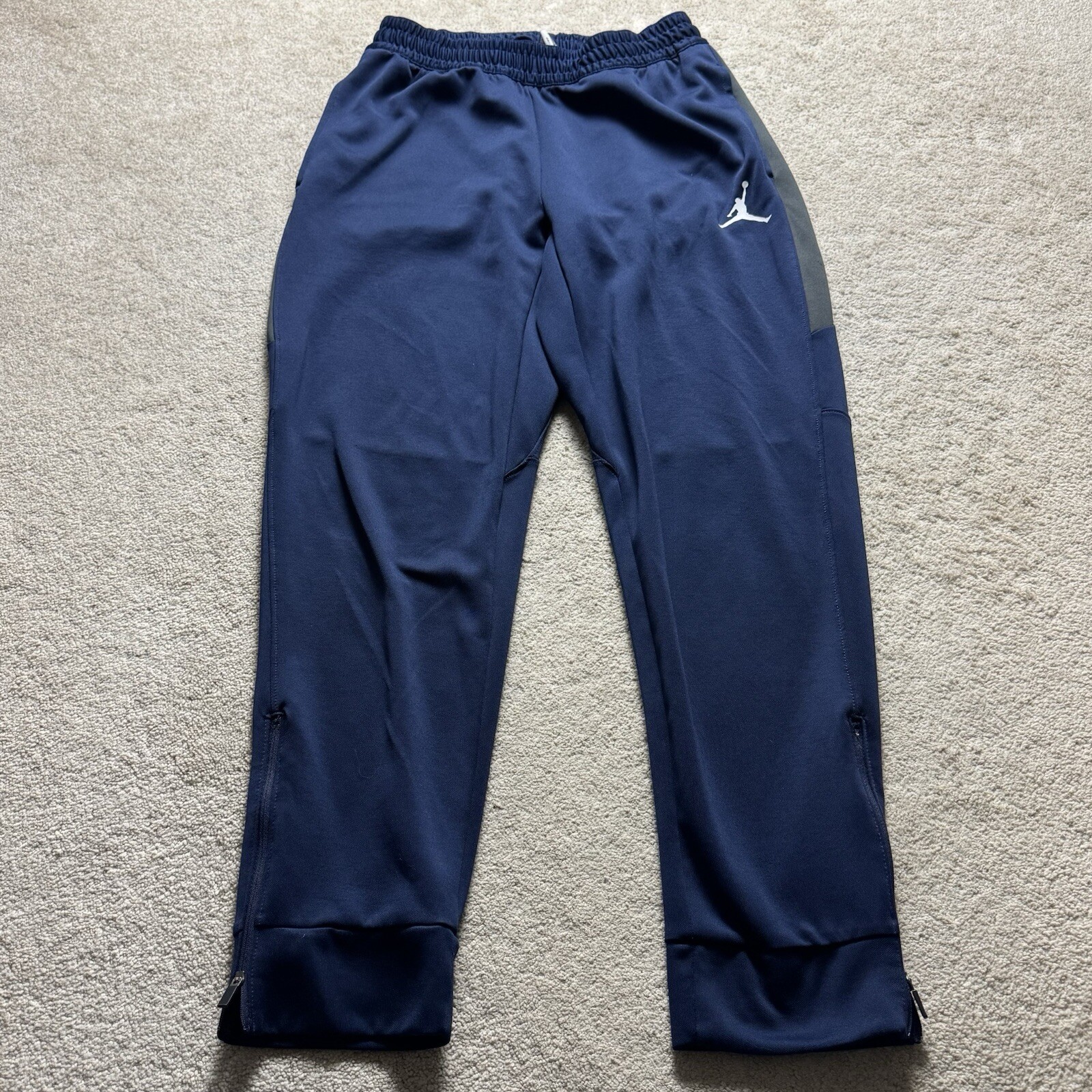 Jordan Nike Dri Fit Sweatpants Track Pants Womens Medium Blue NO DRAWSTRINGS