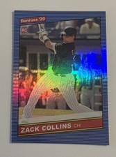 Zack Collins 2020 Donruss Retro Rookie Holo Image Variation #247 White Sox RC