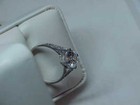 Vintage DQ QVC Sterling Solitaire 4.00ct Crystal Ring Ornate Band Sz 10 3.9Grams — photo 4