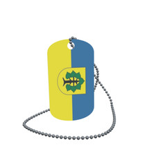 Dog Tag Flag Markersdorf Dog Tag Aluminium 30 x 50mm