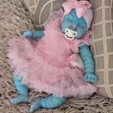 19" Lifelike Baby Avatar Reborn Dolls Full Body Vinyl Girl DIY Toy Birthday Gift