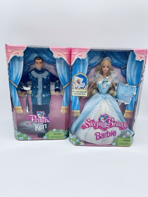 Barbie 1998 Sleeping Beauty und Prince Made in China NRFB 