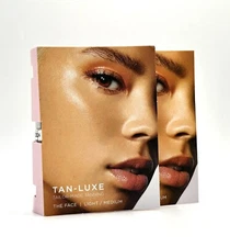 2 X Tan-Luxe The FACE Illuminating Self-Tan Drops Light/Medium 0.14oz Travel Sz
