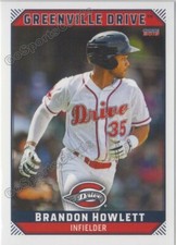 2019 Greenville Drive Brandon Howlett RC Rookie Boston Red Sox
