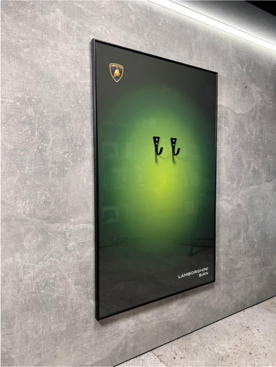 LEGO Art Wall Holder Frame 80x50 cm. for LEGO Lamborghini Sian FKP