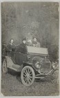 c1907-1915 RPPC Postcard Early Ford Model T Soft Top Engine Crank Lanterns