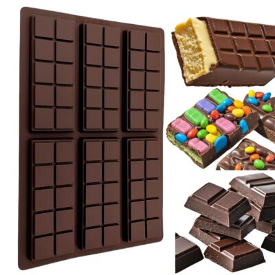Chocolate Bar Mold,Flexible Silicone Mold for Chocolate,Chocolate Molds Silicone