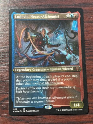 1x FOIL ETCHED LUDEVIC, NECRO-ALchemist - - MTG - Magic the Gathering