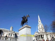 Photo 6x4 Statue of King George IV, Trafalgar Square, London SW1 The spir c2012