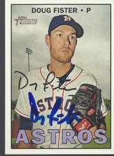 Texas Rangers DOUG FISTER Signed Heritage Card