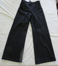 VTG US Navy Wool Deck Pants 31R Bellbottom Uniform Sailor Crackerjack USN