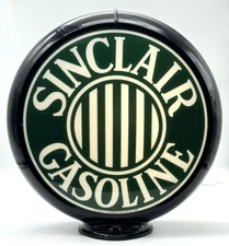 SINCLAIR GAS STRIPES 13.5" Gas Pump Globe - SHIPS FULLY ASSEMBLED! MADE IN USA!!