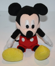 Disney Outreach Stuffed Mickey Mouse Small 9" Plush Beanbag Sewn Eyes Soft Toy
