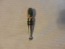 Decorative Multicolor Oval Wooden Top Wine Liquor Bottle Stopper