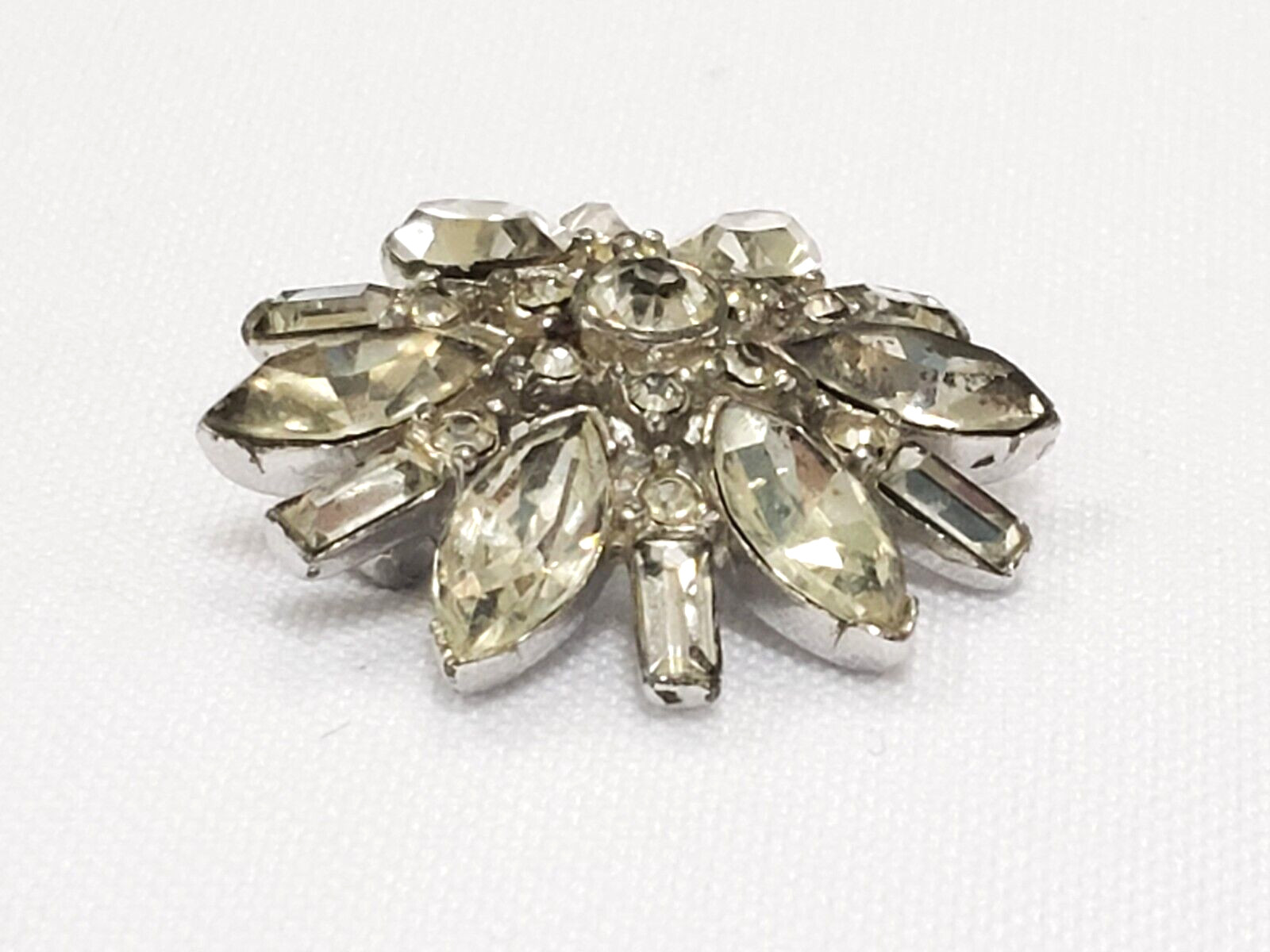 VINTAGE SIGNED BOGOFF CLEAR CRYSTAL STARBURST BRO… - image 15