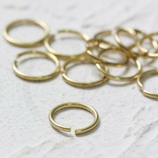 40 Pieces Raw Brass Opened Jump Rings-12x1.2mm CW-4200C