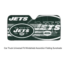 NFL New York Jets Car Truck Front Windshield Accordion SunShade Large Size