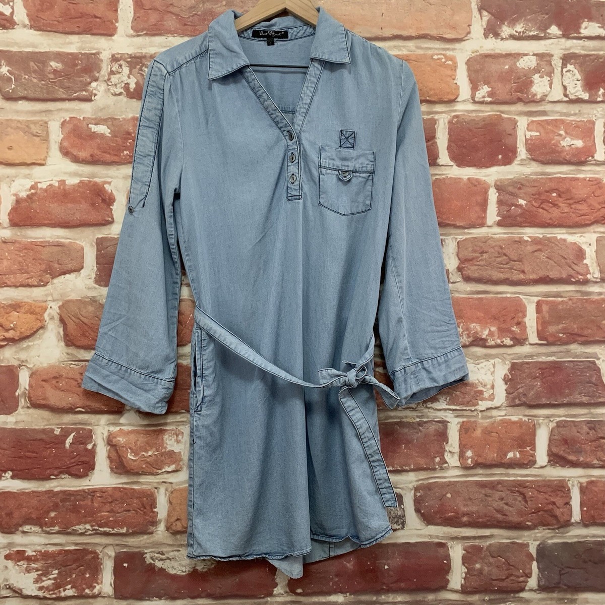 ★RONRON★ BACK HEART POCKET DENIM DRESS RONRON BACK HEART STITCH POCKET DENIM PANTS INDIGO BLUE