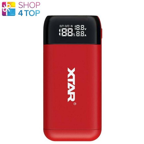 XTAR PB2S Battery Charger Power Bank Li-ion USB Red TC/CC/CV | eBay