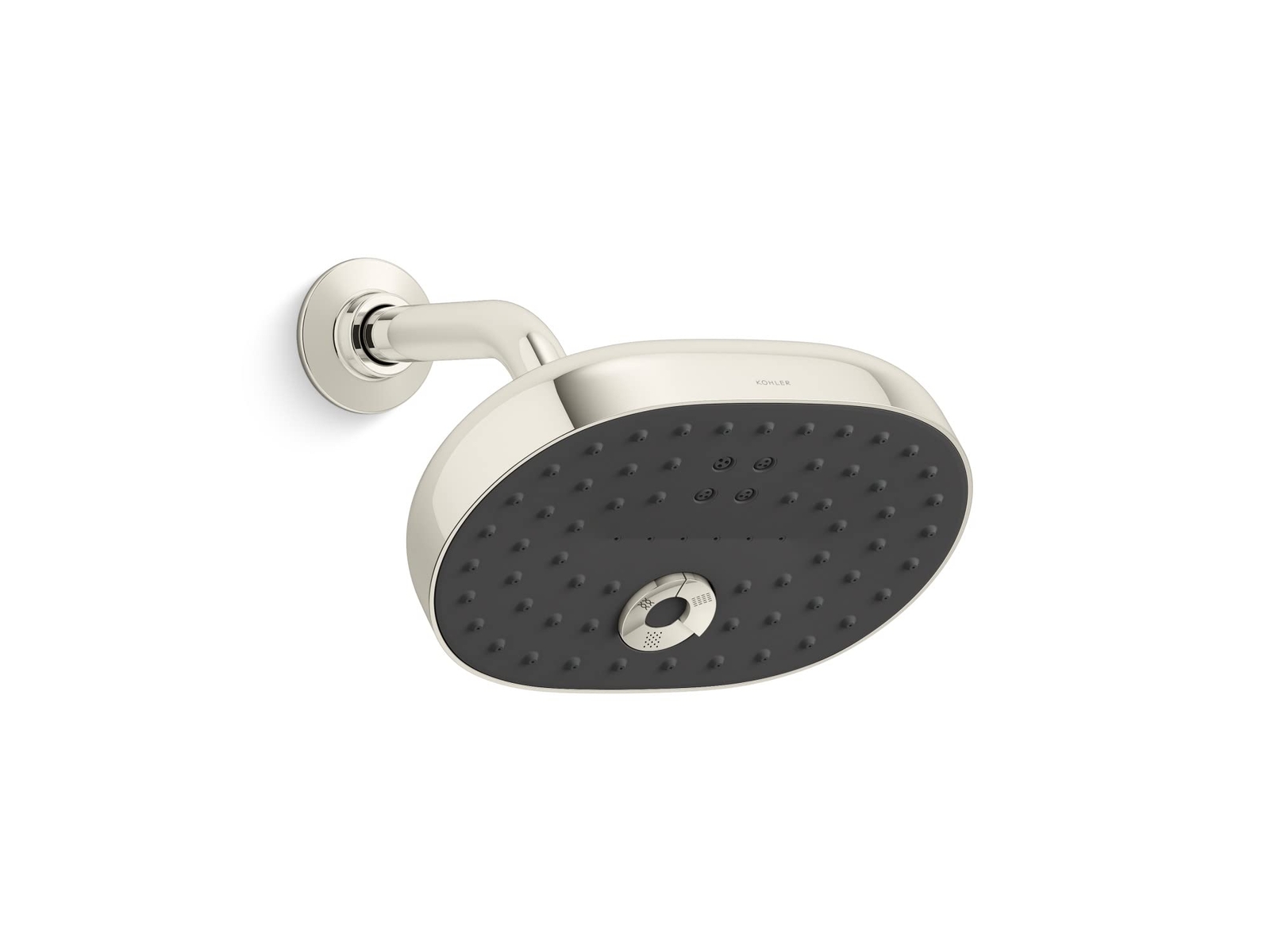 KOHLER 26290-G-SN Statement Three-Function SHOWERHEAD, Maximum Spray Performance