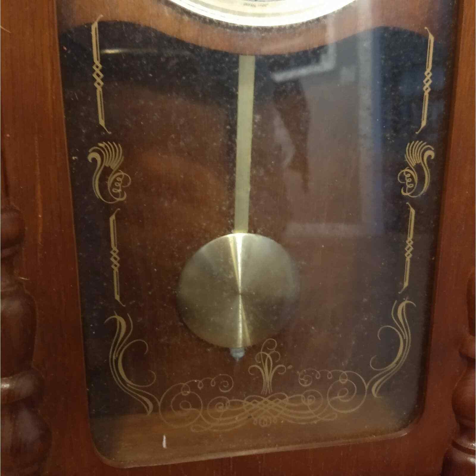 Strausbourg Manor Westminster Chime Quartz Pendulum Split Pediment Wall