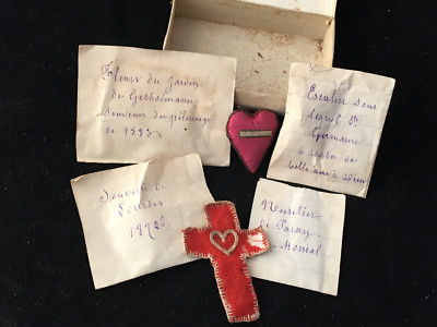 Antique French Reliquary Relic Set