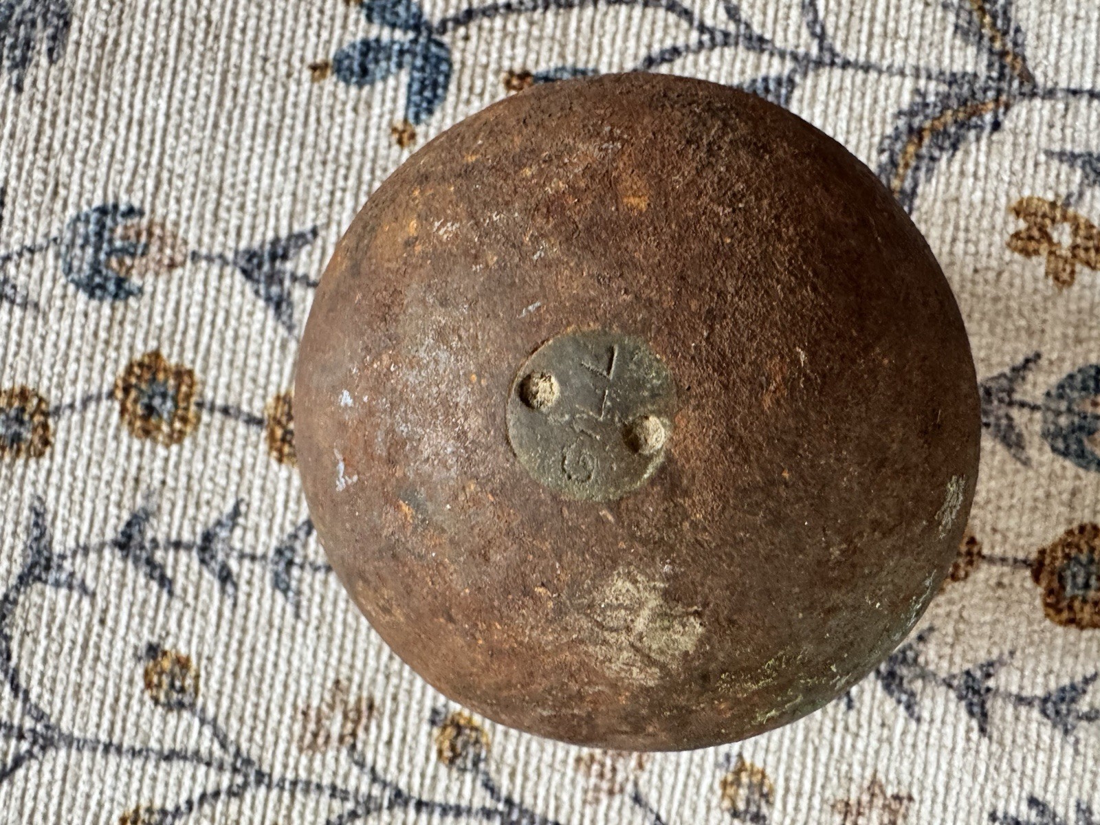 ANTIQUE VINTAGE GILL ATHLETICS 11 Lb SOLID SHOT PUT BALL