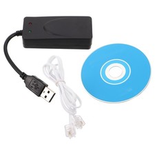 USB Fax Modem - High-Speed Dual Port Connectivity External Modem Adapter