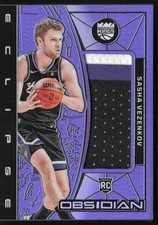 2023-24 PANINI OBSIDIAN ECLIPSE MATERIALS PURPLE FLOOD SASHA VEZENKOV RC 09/49