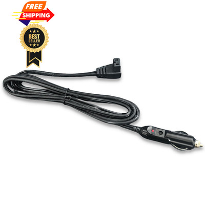 DC Power Cord Cable 11.5 ft Length 12V/24V for Car Refrigerator Black