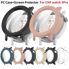 PC Integrated Case with Tempered Glass Screen Protector for CMF Watch 3 Pro