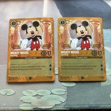 2 MICKEY MOUSE True Friend DISNEY Lorcana PUZZLE PROMO Glimmer Foil 36/P2 NM
