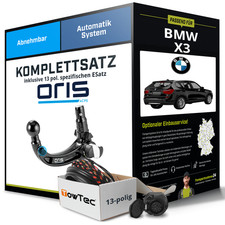 Für BMW X3 F25 Anhängerkupplung abnehmbar +eSatz 13pol 03.2014-09.2017 NEU