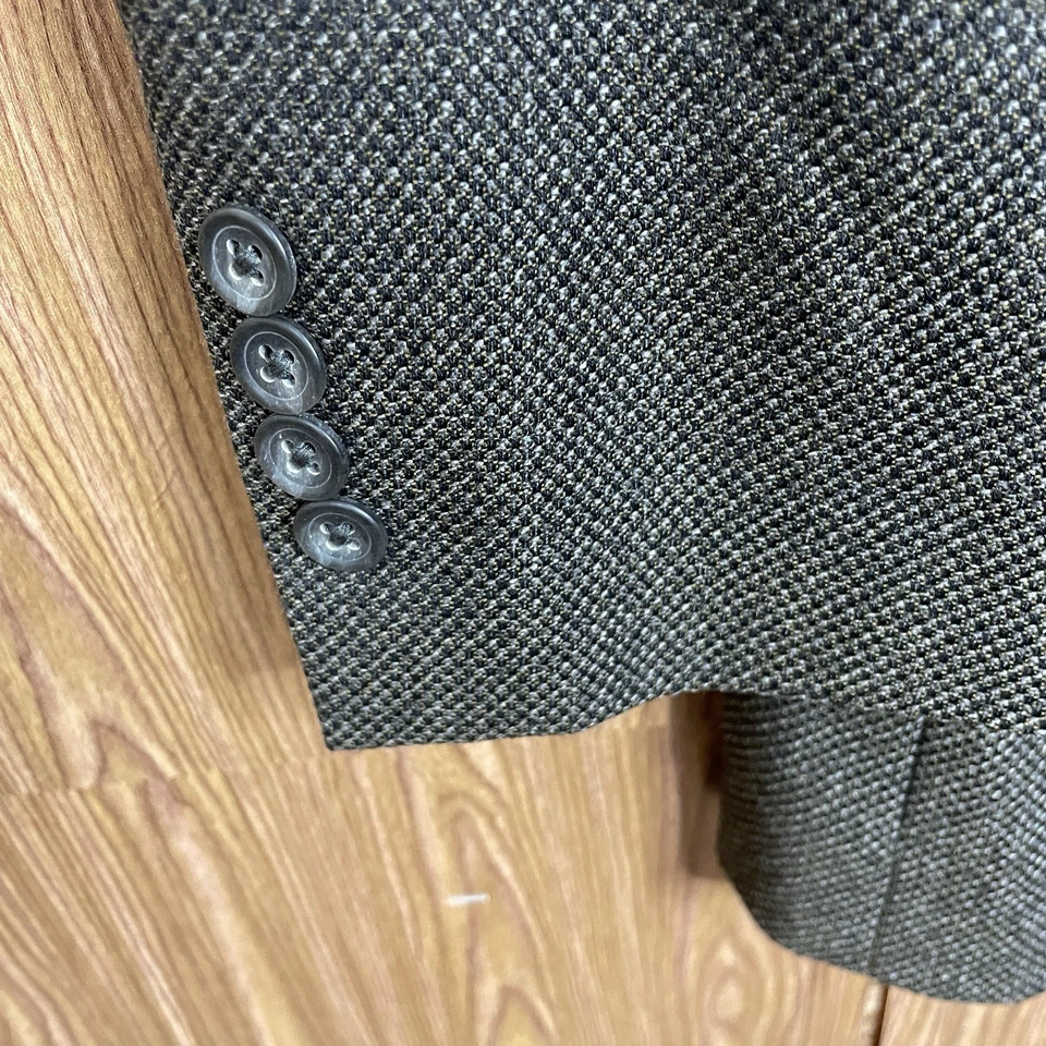 Pronto Uomo Italy Made Sport Coat Mens 38R Brown Multicolor Wool Double Vented - Image 4 of 4